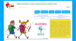 Desktop Screenshot of algebra4kids.com